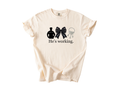 "He's Working" Corrections Support Tee