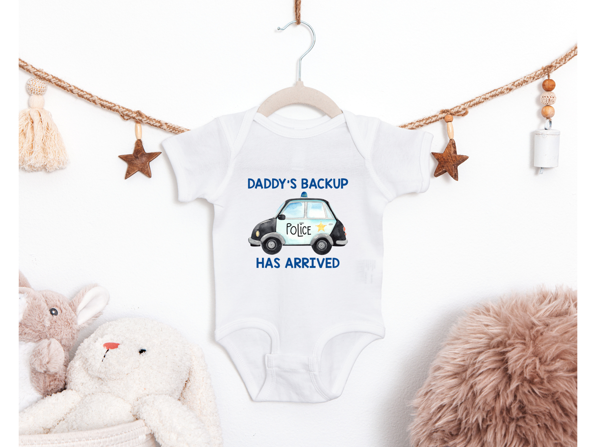 Daddy's Backup Has Arrived Baby Bodysuit