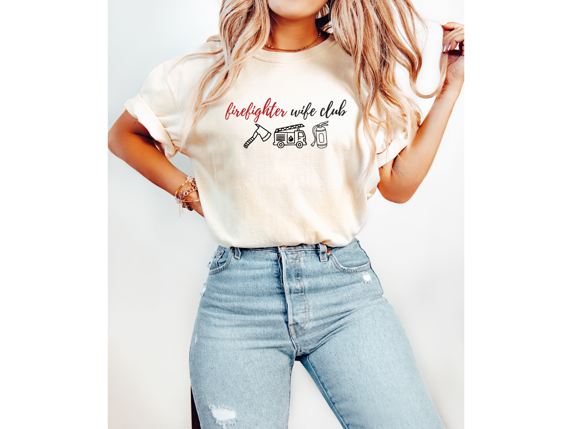 Firefighter Wife Club Tee