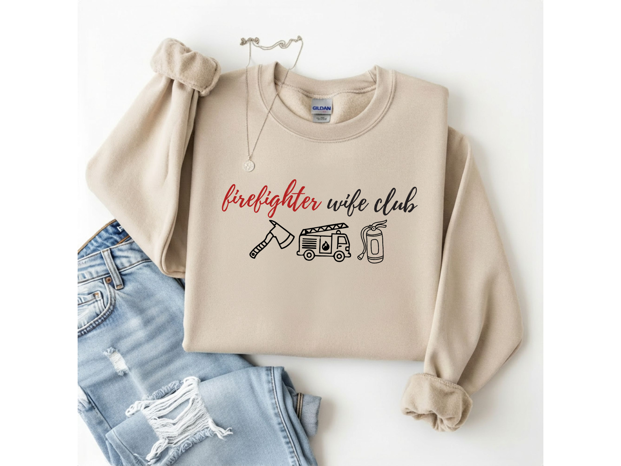Firefighter Wife Club Crewneck