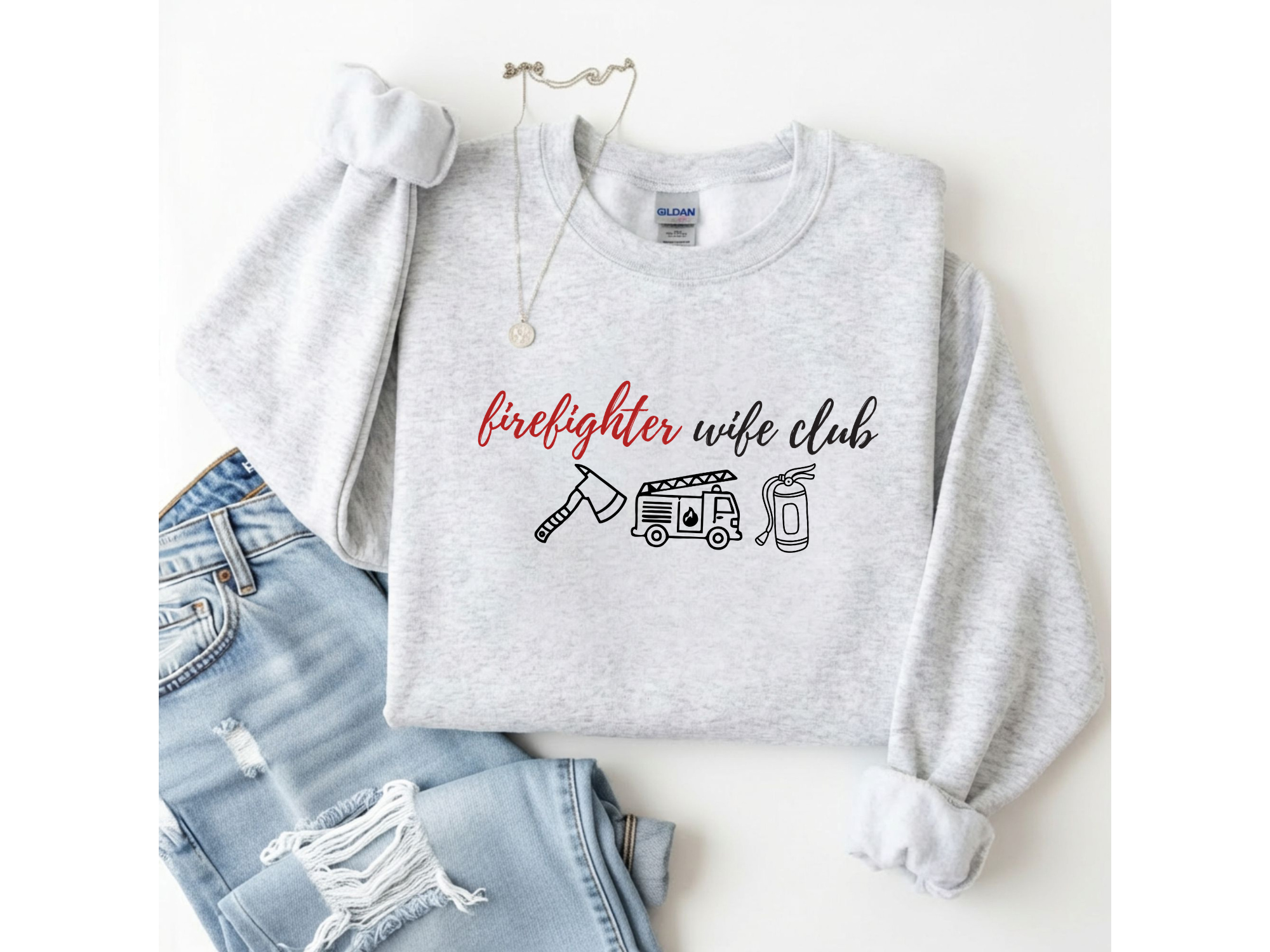 Firefighter Wife Club Crewneck