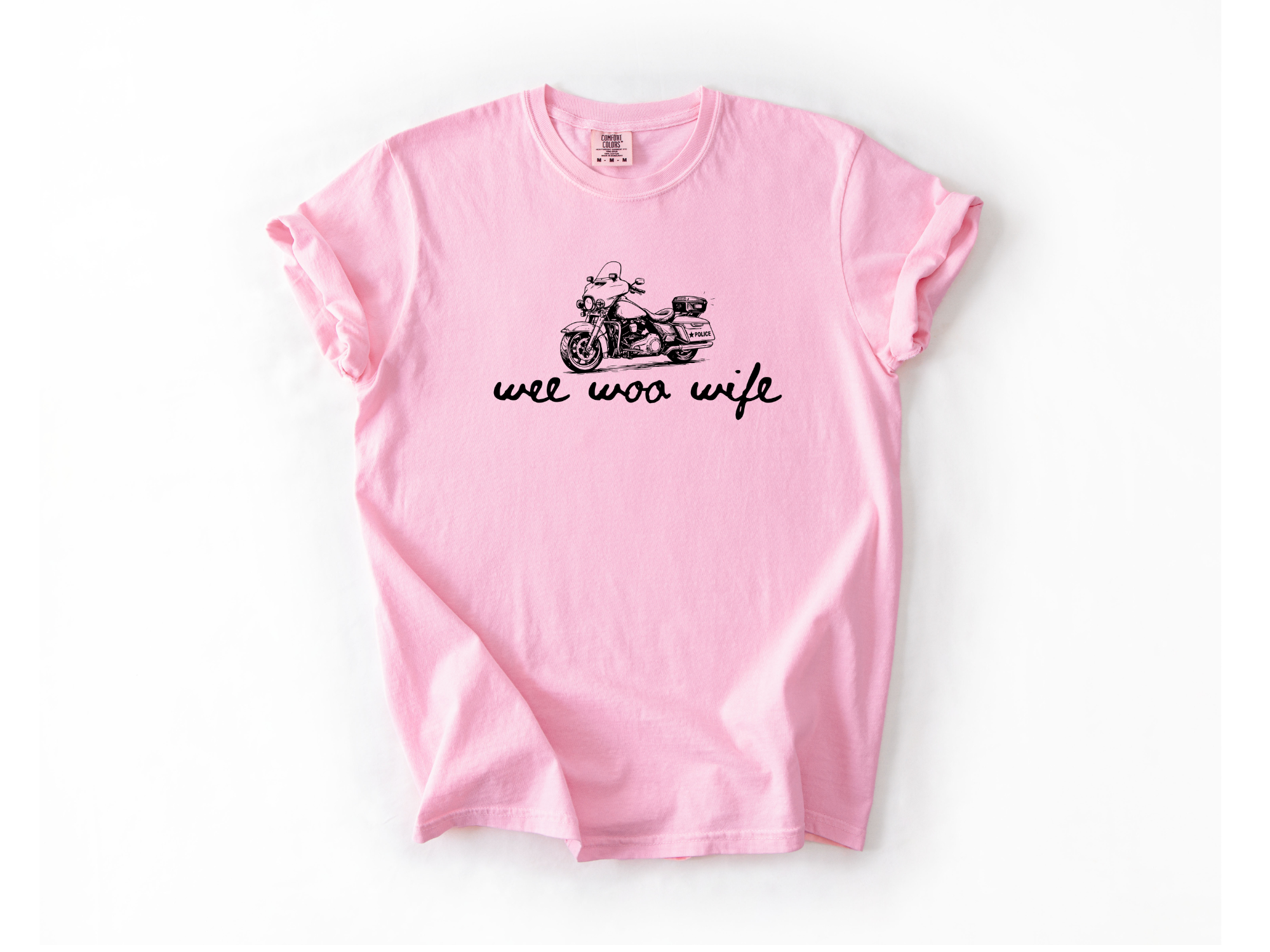 Wee Woo Wife Police Motorcycle Tee