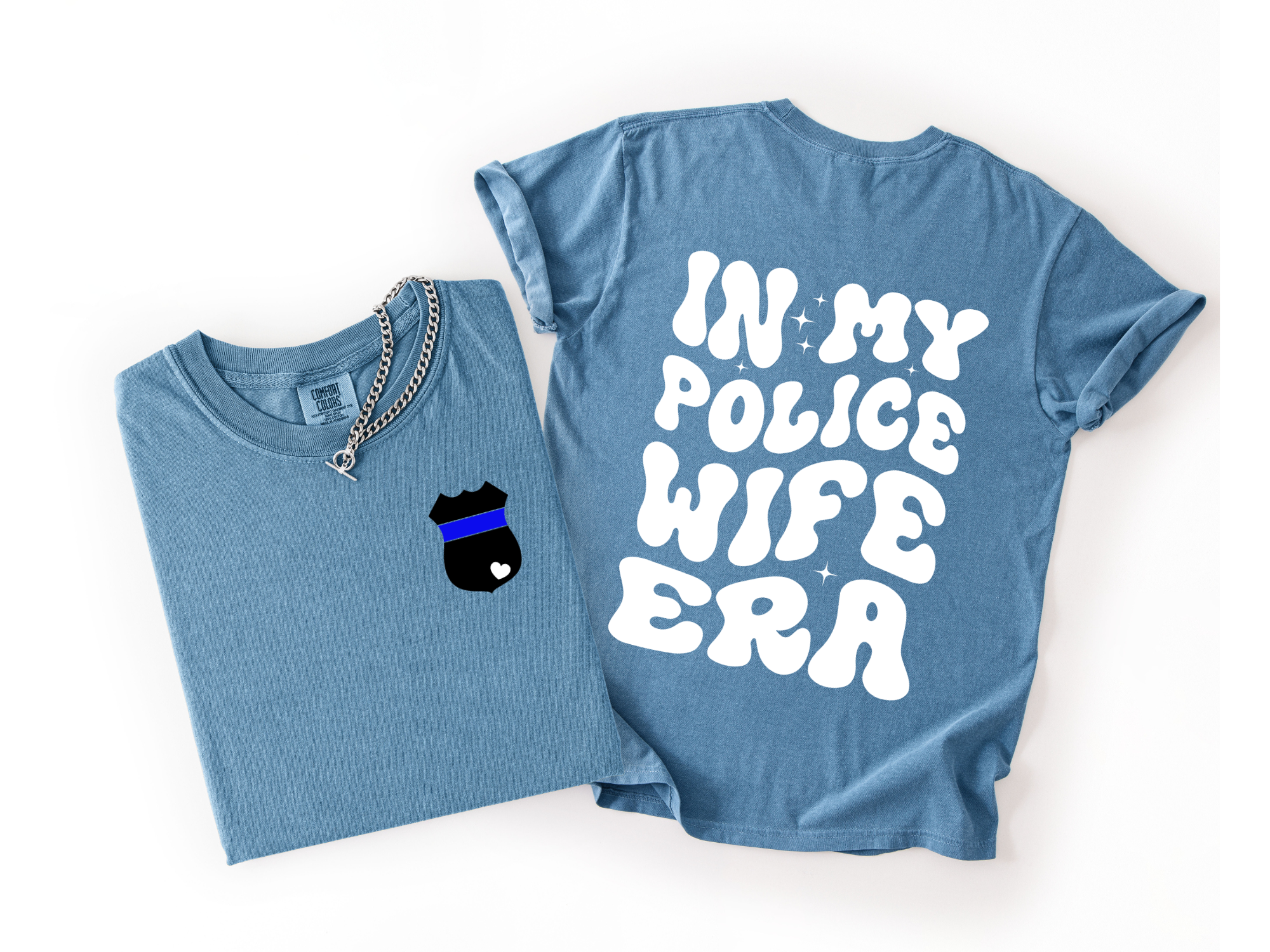 In My Police Wife Era Tee – White Lettering