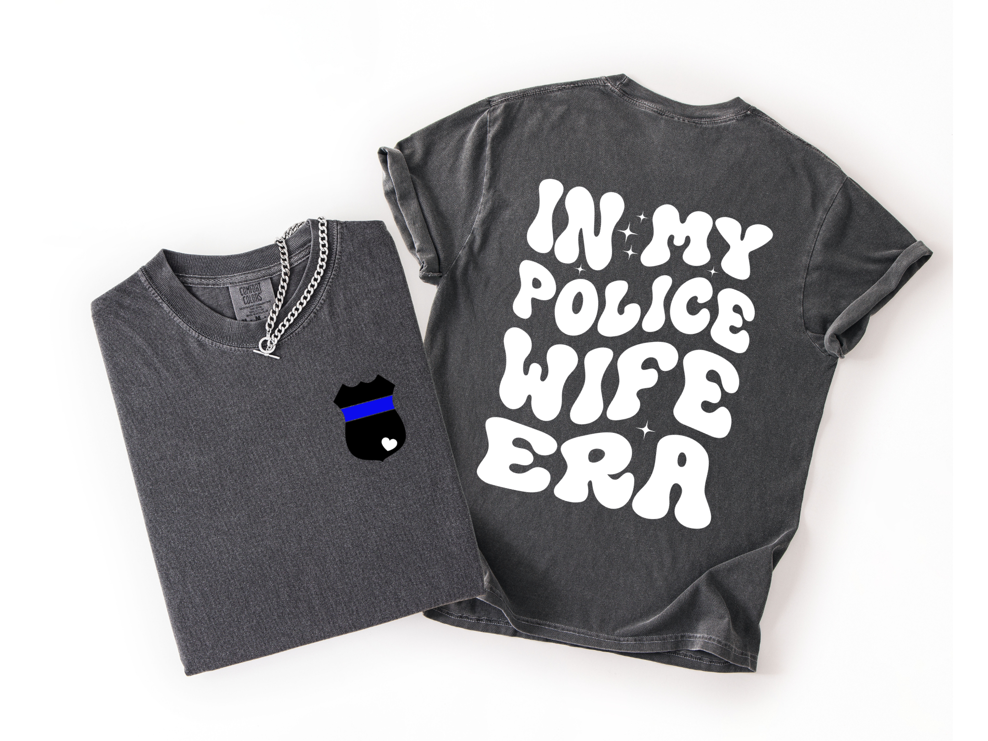 In My Police Wife Era Tee – White Lettering