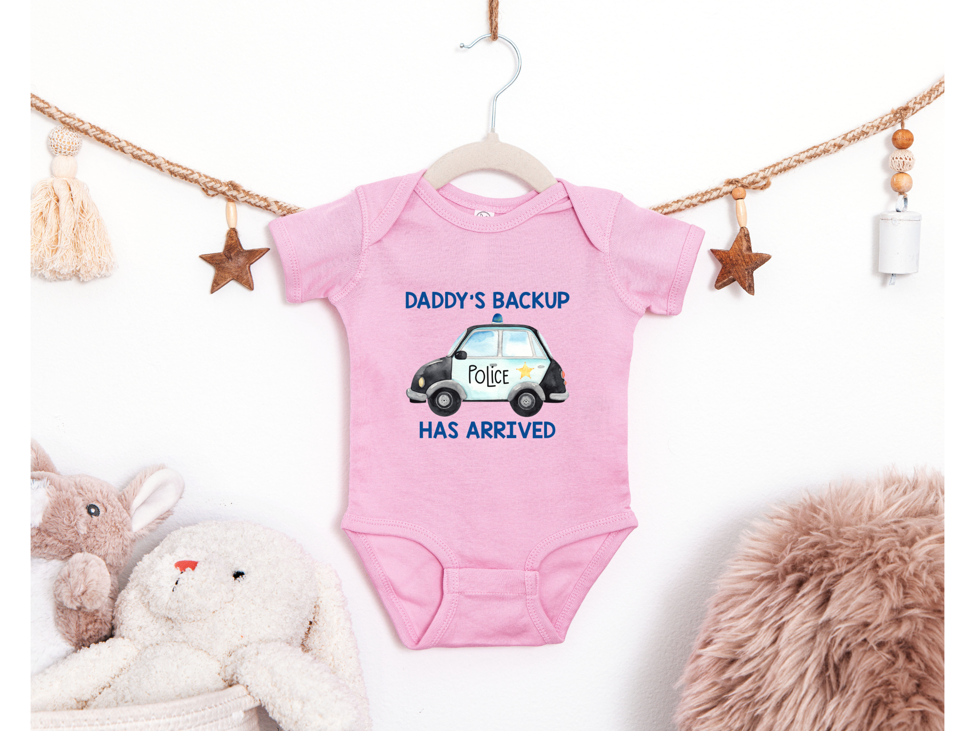 Daddy's Backup Has Arrived Baby Bodysuit