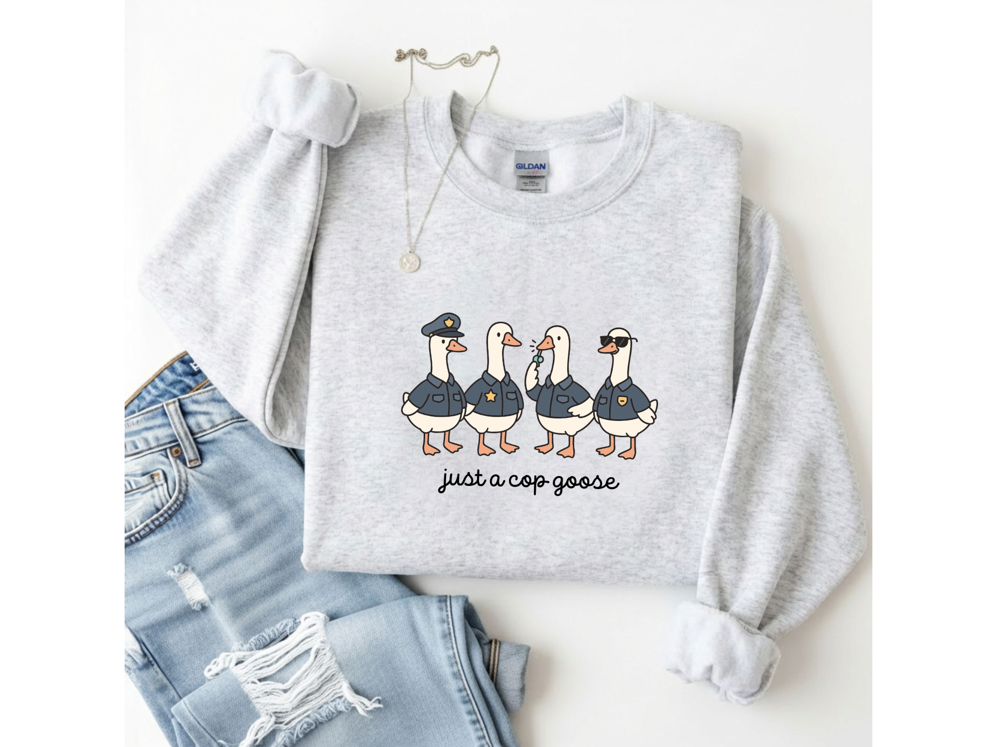Just a Cop Goose Crewneck