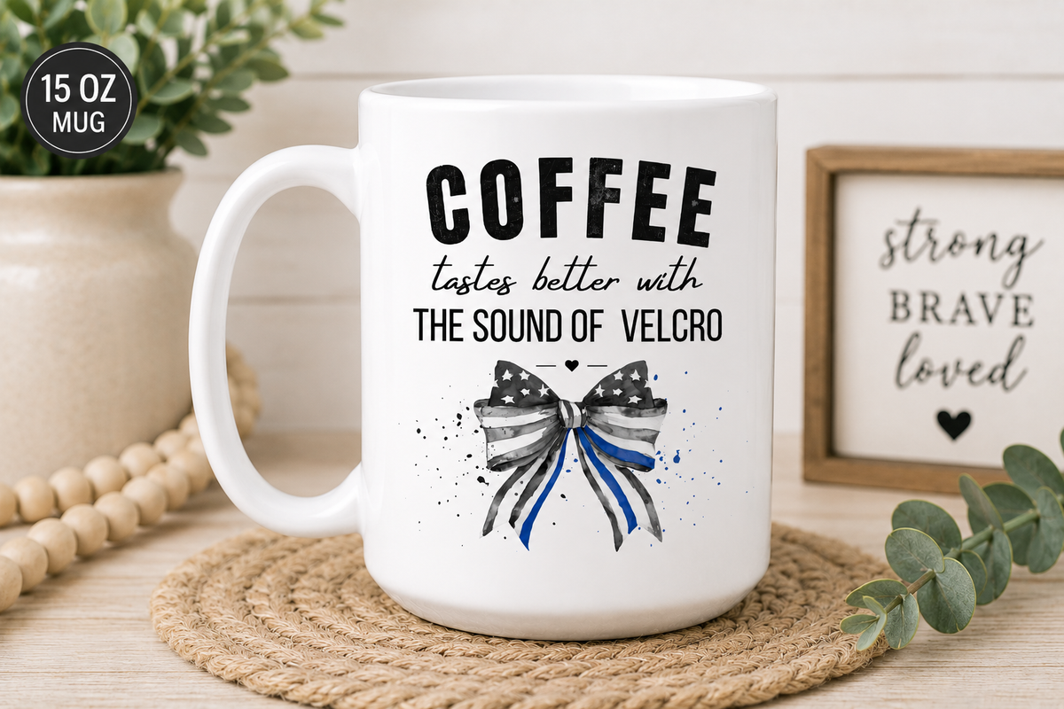 Coffee & Velcro Police Wife Mug