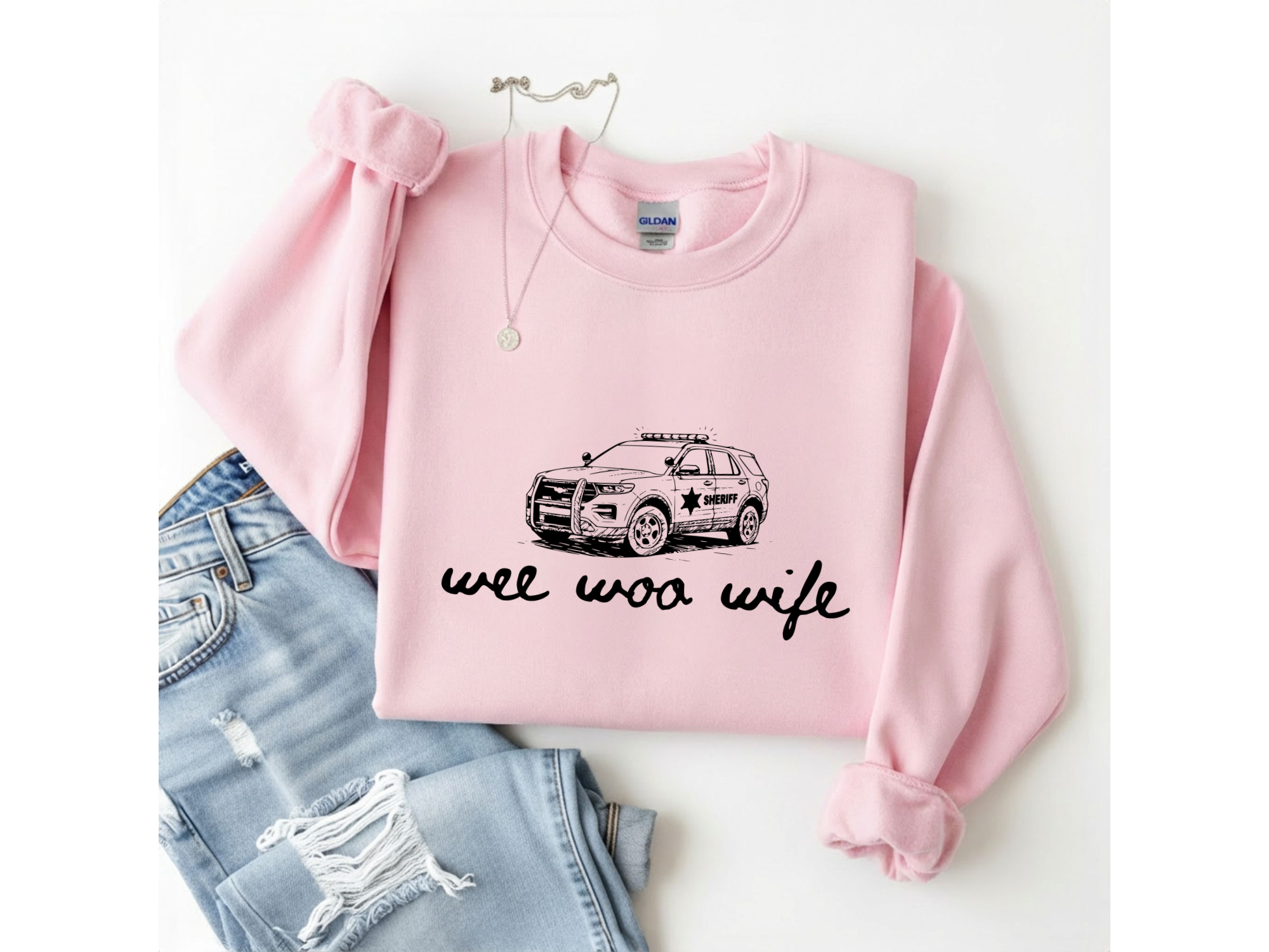 Sheriff Wee Woo Wife Crewneck